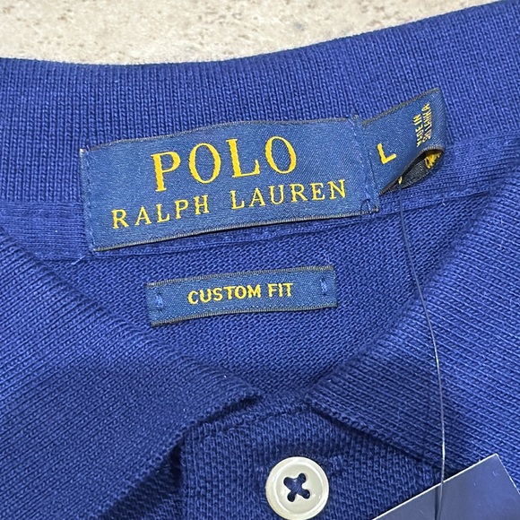 Men’s Polo Ralph Lauren Custom Fit Polo Size Large - New with Tags! - Picture 8 of 13
